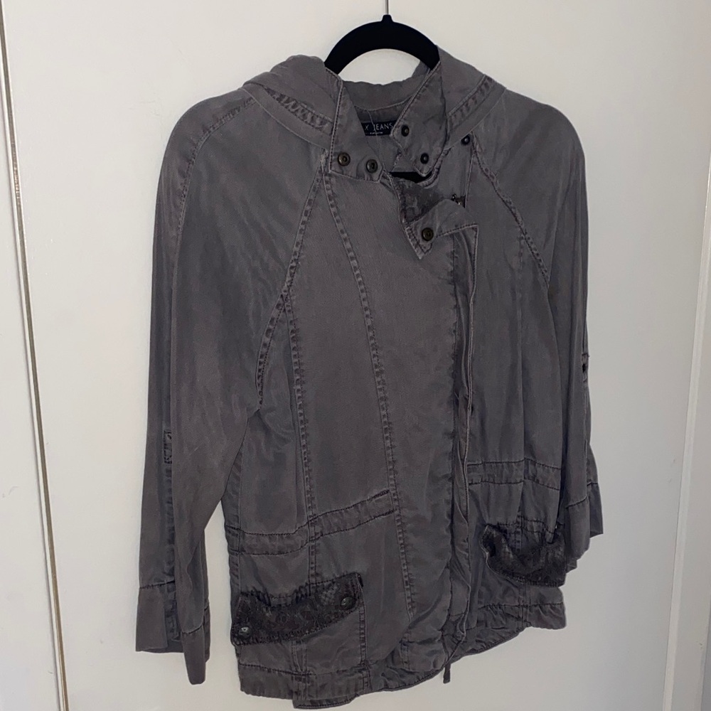 Max Jeans Charcoal Utility Jacket